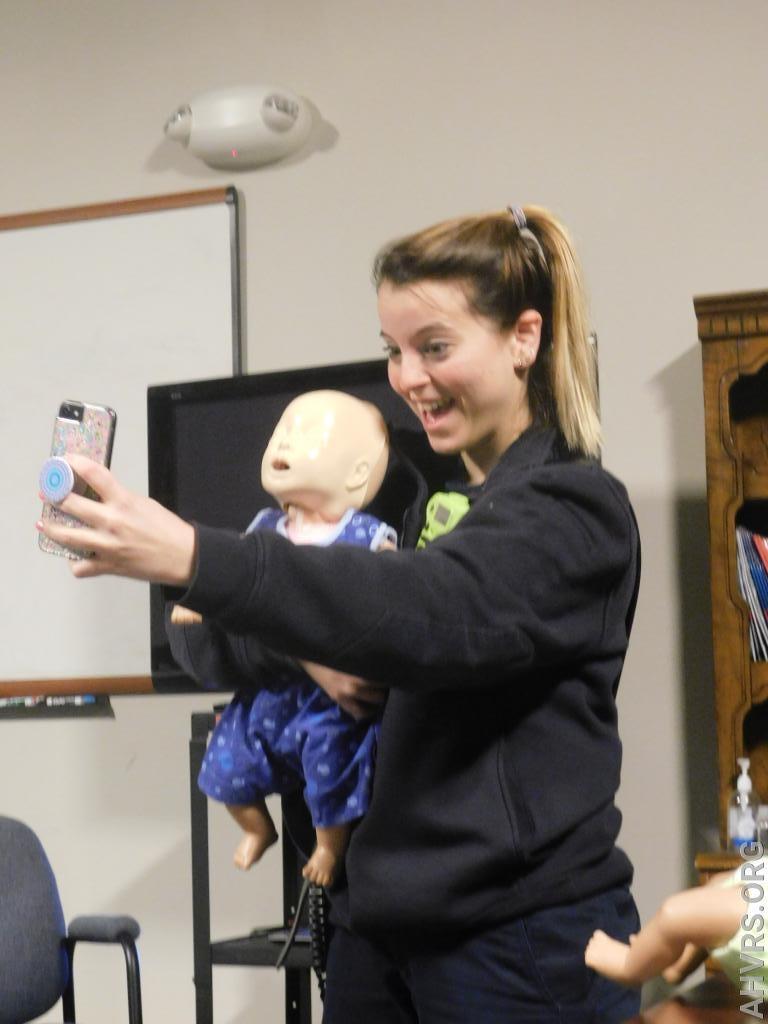 Danielle with infant